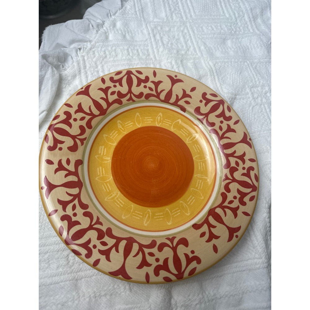 Home Stoneware 2 Desert/Salad Plate Simplicity Villa Pattern